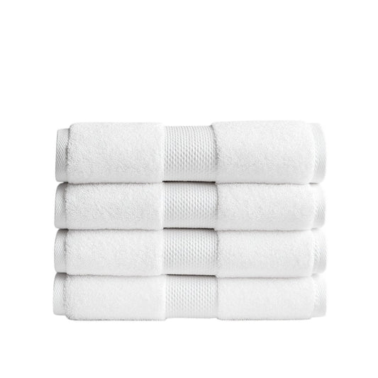 Modly Luxury Bath Towels - 800 GSM Extra Thick Egyptian Cotton Set - Ultra Soft & Highly Absorbent - Hotel Quality Spa Towels - White
