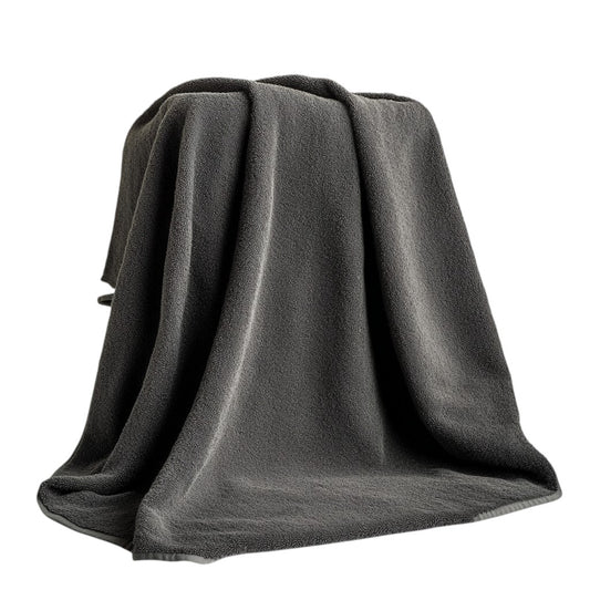 Modly Bamboo Charcoal Bath Sheet - Extra Large Oversized Towel - Odor Resistant & Antibacterial - Silky Soft for Sensitive Skin - Charcoal Grey